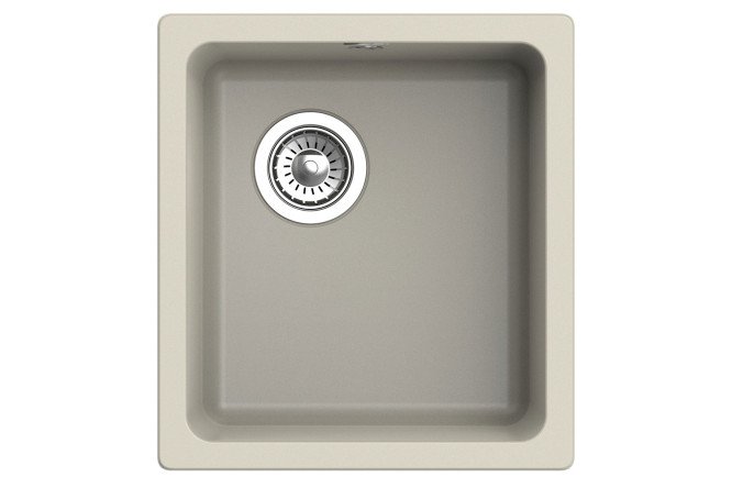 Изображение товара Врезная мойка RIVELATO Berkana BK-35 из кварца 41.5х45.5х20 см