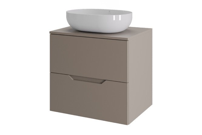 Изображение товара Подвесная тумба ORANGE Line 60 с раковиной латте 60,5 см