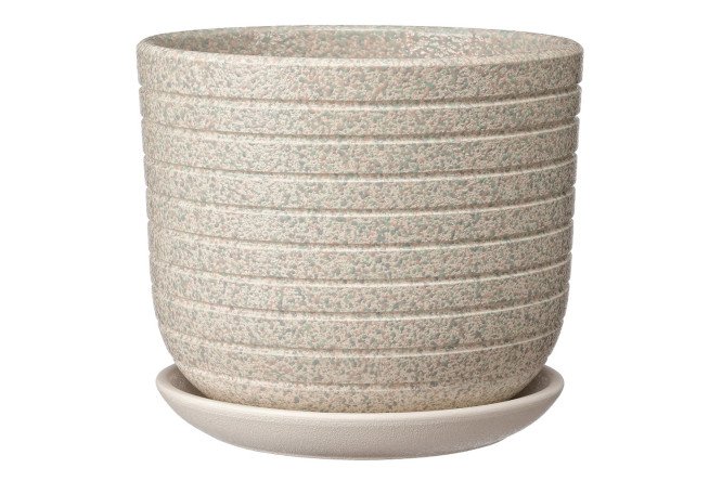 Изображение товара Горшок для цветов Пряности 12х10 см керамический белый