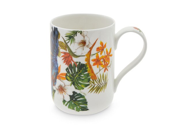 Изображение товара Кружка BERKRAFT Попугай 415 мл из костяного фарфора