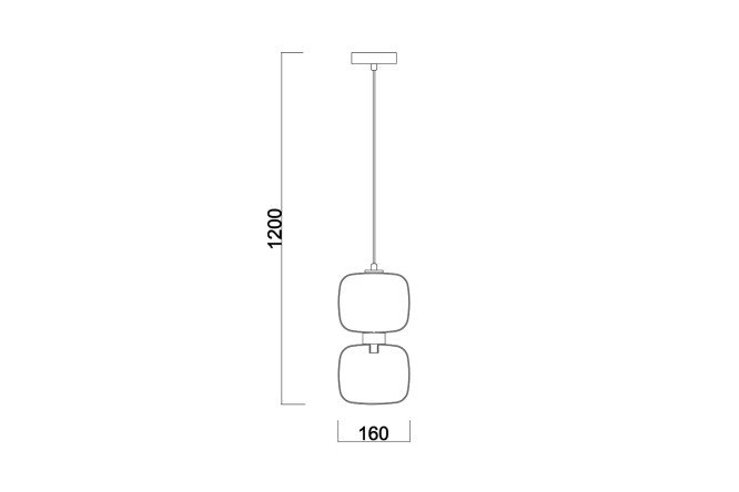 Светильник подвесной FREYA Modern Lumen 5 кв.м., 16х31х16 см, G9