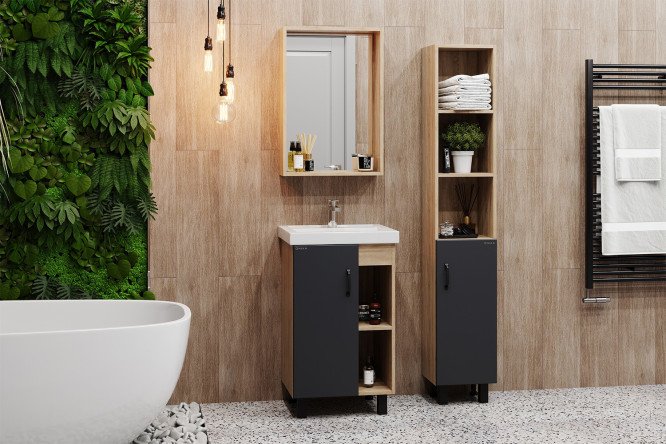 Изображение товара Ванный гарнитур  Тимбер 50, серый