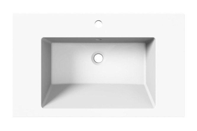 Изображение товара Раковина встраиваемая сверху Nero 800 ST-W 80х16,5х48 см литейный мрамор