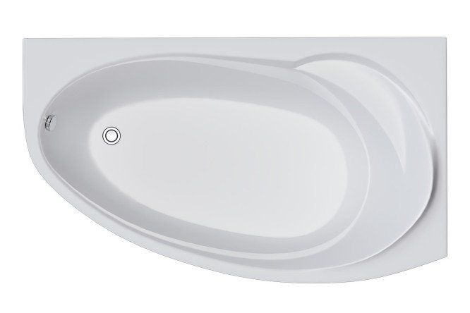 Изображение товара Ванна пристенная Marka One Julianna R 170x100 см акрил стеклоровинг