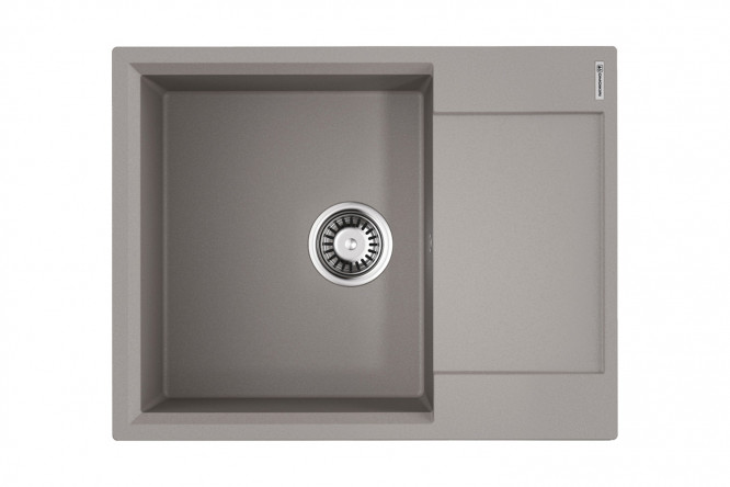 Изображение товара Врезная мойка OMOIKIRI Daisen 65-GR из искусственного гранита 65х51х19.5 см с крылом серого цвета
