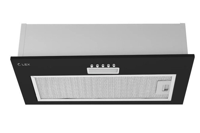 Изображение товара Вытяжка LEX GS BLOC LIGHT 600 Black 52,5х12,8х29,1 см тихая и эффективная