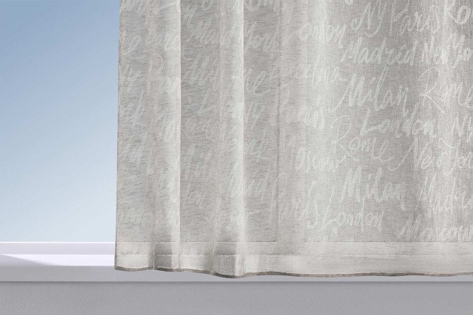 Изображение товара Тюль для кухни Daria 140х180 см, 1 шт., цвет серый