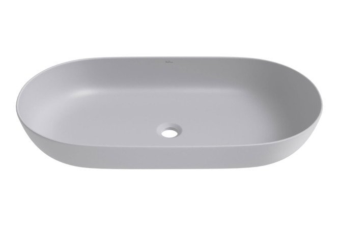 Изображение товара Накладная раковина Chic Riviera 326815000 82х13,5х42 см фарфор серый матовый
