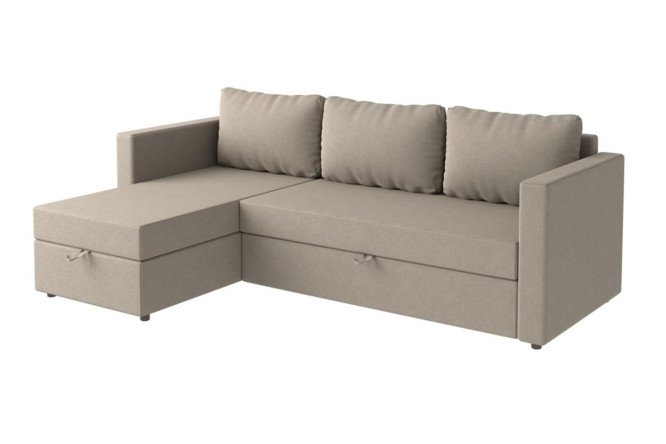 Изображение товара Угловой диван-кровать Тилаус с короткими подлокотниками и механизмом Дельфин