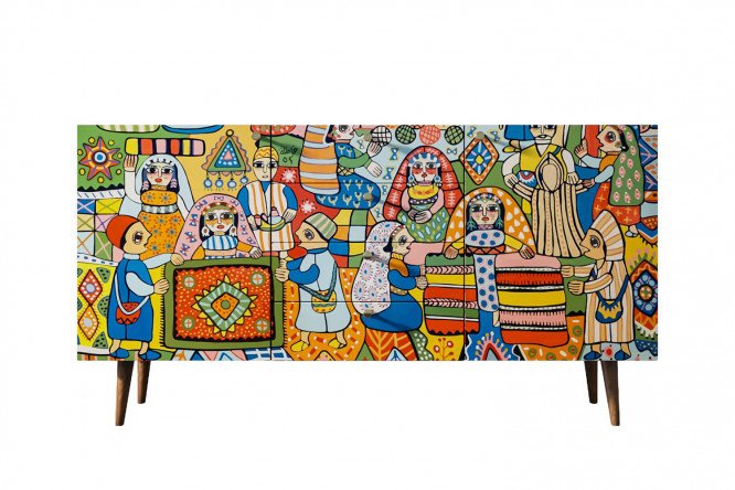 Изображение товара Комод Berber 160х70х40 см из ЛДСП современный дизайн