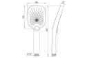 Душевая лейка 3-х позиционная ARGOTECH Флэш (FLASH) AGD 20.1316 B