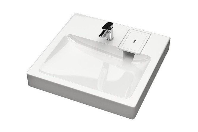 Изображение товара Подвесная раковина Katrina KA13SM26-844 из литьевого мрамора белая