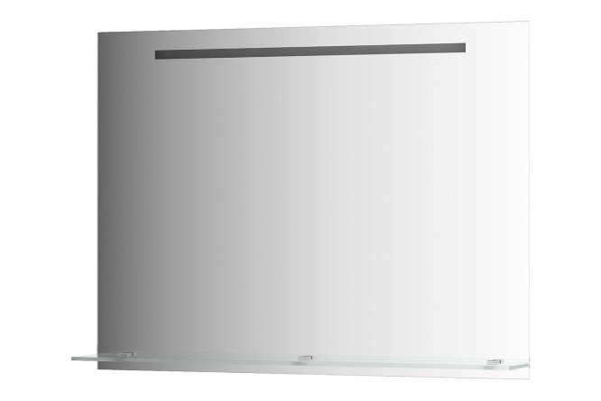 Изображение товара Настенное зеркало EVOFORM Ledline-S с LED-светильником и полочкой, 100х75 см