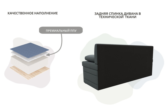 Диван кухонный Лео 182х81х64 см