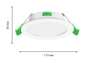 Светильник врезной FAVOURITE Optima 11.3x3x11.3 см, LED