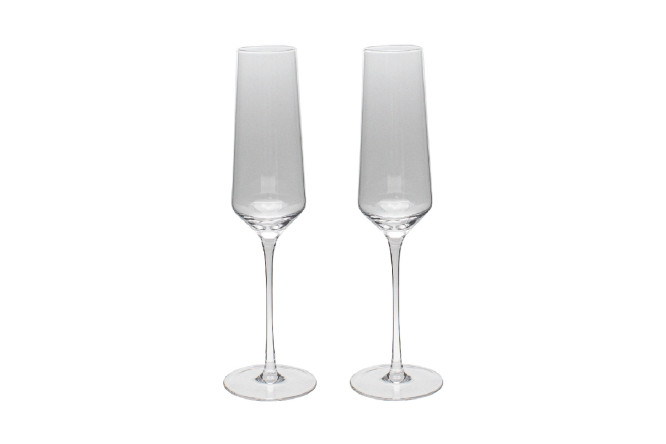 Изображение товара Набор бокалов HOFF Кави для шампанского 260 мл 2 шт стекло стильный дизайн