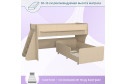 Кровать двухъярусная Р444 80х180 см
