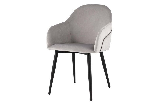 Изображение товара Стул Новел с велюровой обивкой и металлическими ножками