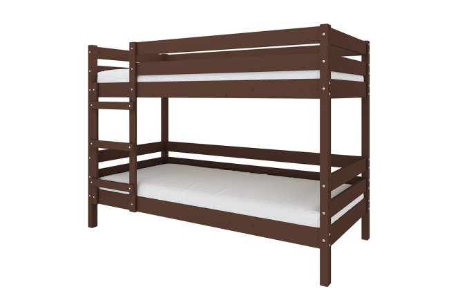 Изображение товара Двухъярусная кровать Джуниор 90х200 см орех с надежной конструкцией