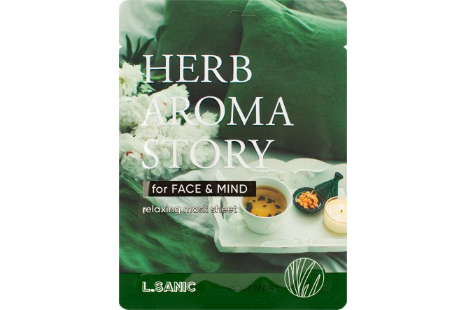 Изображение товара Маска тканевая Herb aroma story для лица увлажнение и восстановление