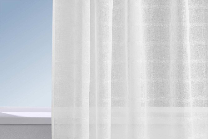 Тюль MICASA Hilda 200х260 см, 1 шт., цвет белый