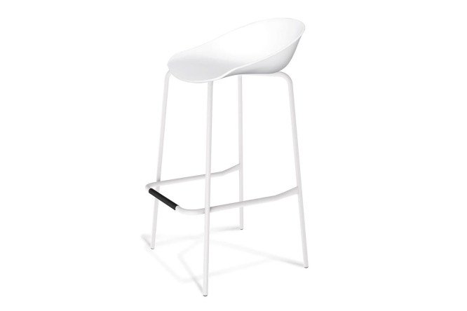 Изображение товара Стул барный SHT-ST19/S29 51х87.5х52.5 см, цвет сидушки белый, ножек белый муар