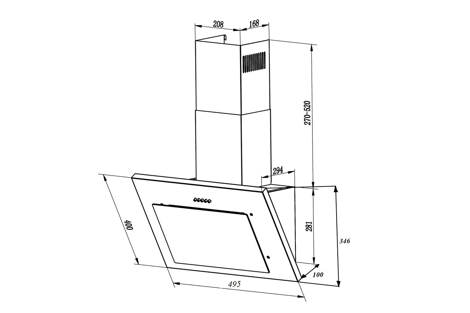 Вытяжка MIKA 500