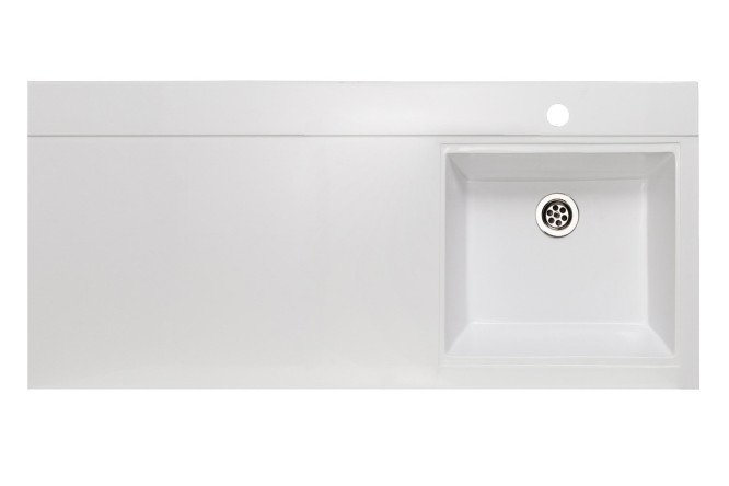 Изображение товара Умывальник RUNO Gamma 105 ЛАЙТ встраиваемый белый