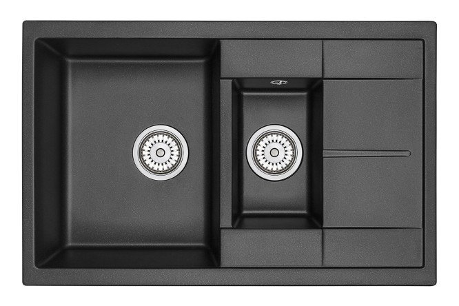 Изображение товара Мойка врезная с крылом GRANULA 7802 77.5х49.5 см из кварца