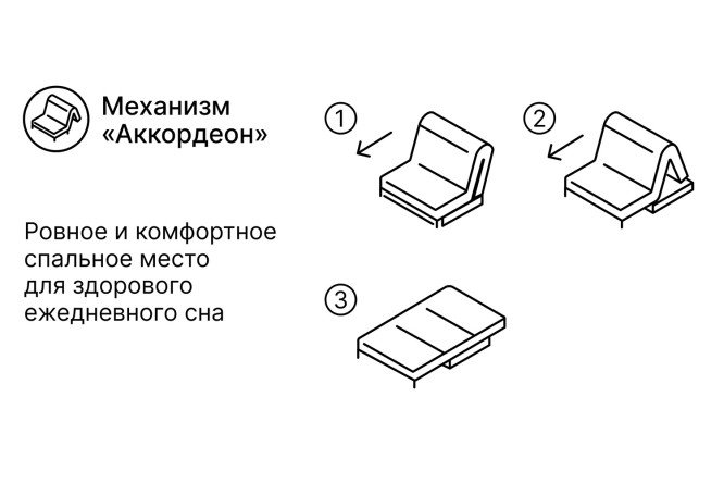 Диван-кровать DREAMART Дрезден