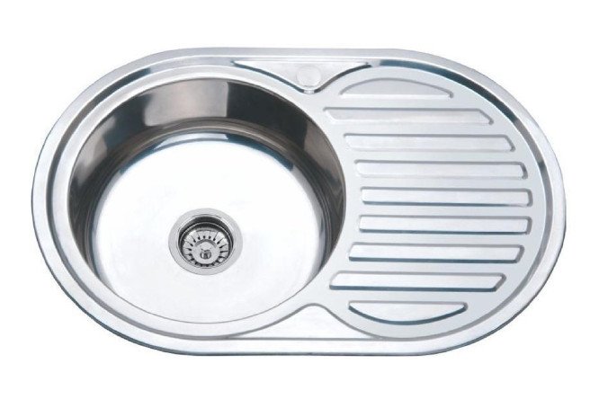 Изображение товара Мойка врезная РМС MG6-7750OVL 77х50х17 см из нержавеющей стали