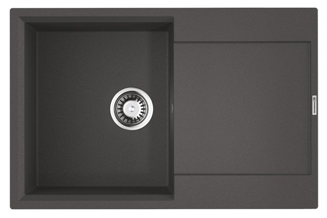 Изображение товара Врезная мойка с крылом OMOIKIRI Daisen 78х51х23 см из tetogranit