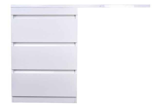 Изображение товара Тумба напольная STYLELINE Даллас 120 Люкс Plus СС-00002272 58 см, цвет каркаса белый, фасада белый