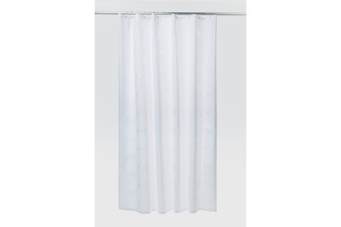 Штора для ванной комнаты IDDIS Chequers White 200x200 см