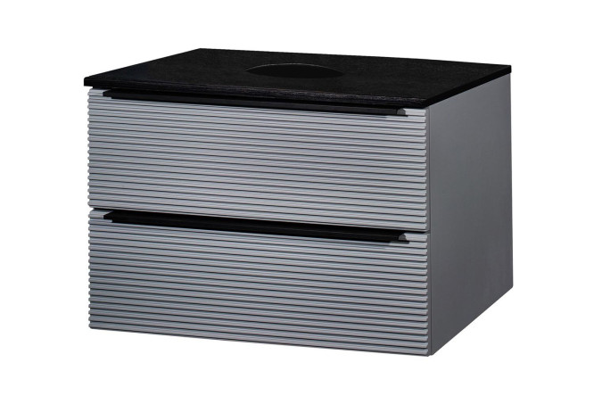 Изображение товара Тумба подвесная RUNO Орлеан 70 см серый черный