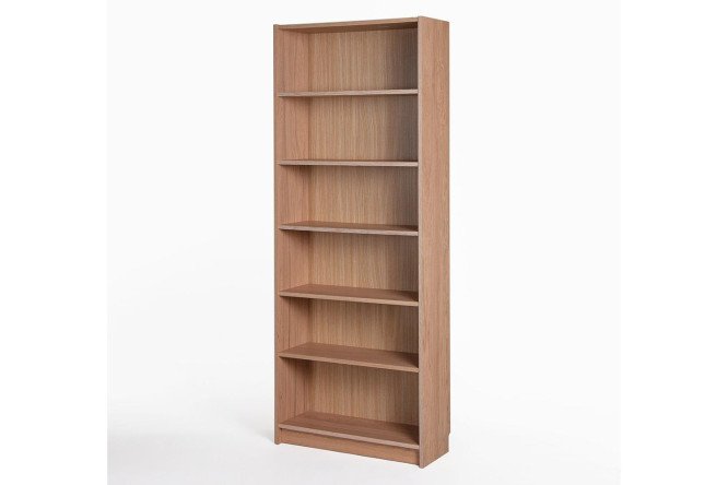 Изображение товара Стеллаж Варма из ДСП в цвете дуб белёный, 78,4х198х28 см