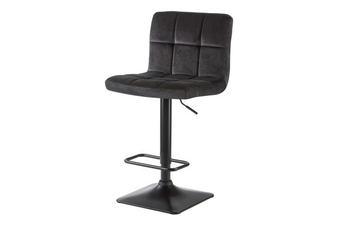Изображение товара Барный стул DOBRIN Dominic 42x94x52 см черный с черными ножками