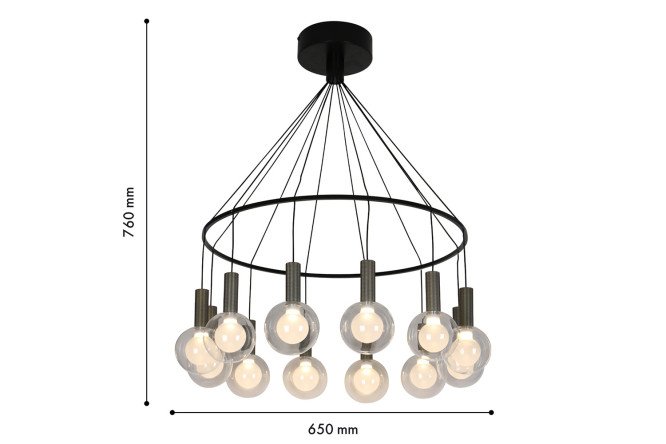 Люстра подвесная FAVOURITE Kula LED, 65 см