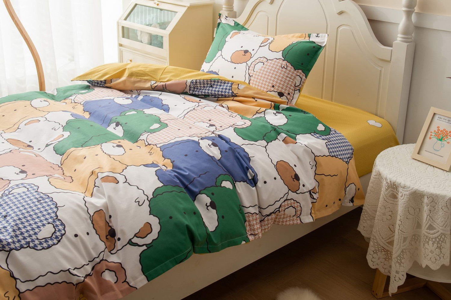 фото Комплект постельного белья детский медвежата hoff