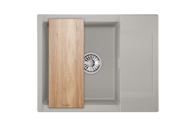 Изображение товара Врезная кварцевая мойка GRANULA Estetica 6202 с крылом 62х50х22 см