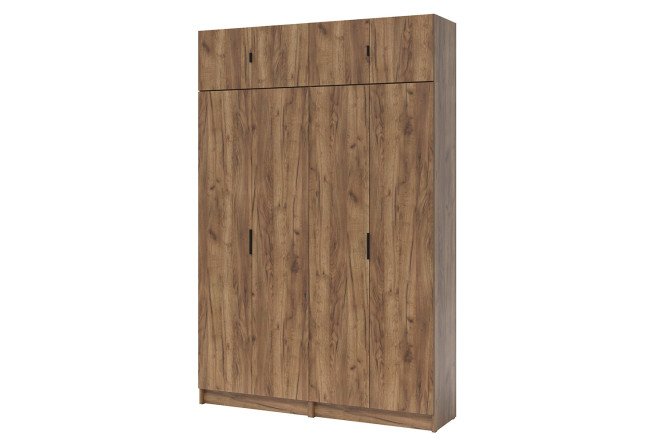 Изображение товара Шкаф 4-дверный Лофт с антресолью дуб табачный 160х241,1х41,9 см