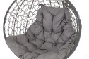 Кресло подвесное Gemini Gray-Gray цвет основания и каркаса серый, отделки серый