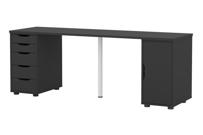Изображение товара Письменный стол Alexys 200 см с 2-мя тумбами - современный рабочий стол для дома и офиса