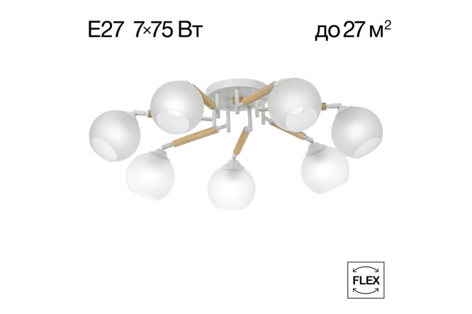 Изображение товара Люстра CITILUX Tika 27 кв.м., 76x24x76 см, E27