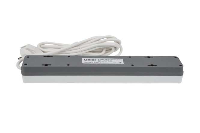 Фото 7 Сетевой фильтр Uniel Standard S-GSR5-3 U2C1 WHITE/GREY с заземлением 3 м