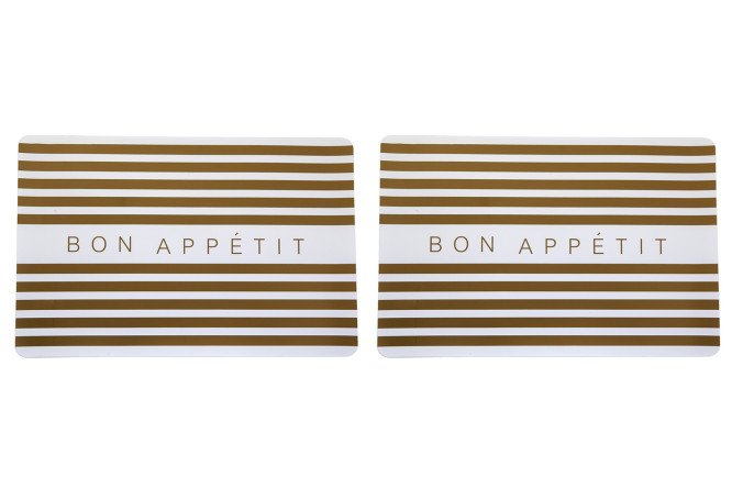 Изображение товара Набор салфеток Bon Appetit сервировочные 43,5х0,02х28,5 см золотой