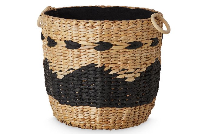 Изображение товара Корзина для белья BXA23-6CM 33x30x33 см из тростника и ткани