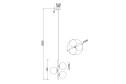Светильник подвесной MAYTONI MOD048PL 8 кв.м., 33.3х150х33.3 см, E14