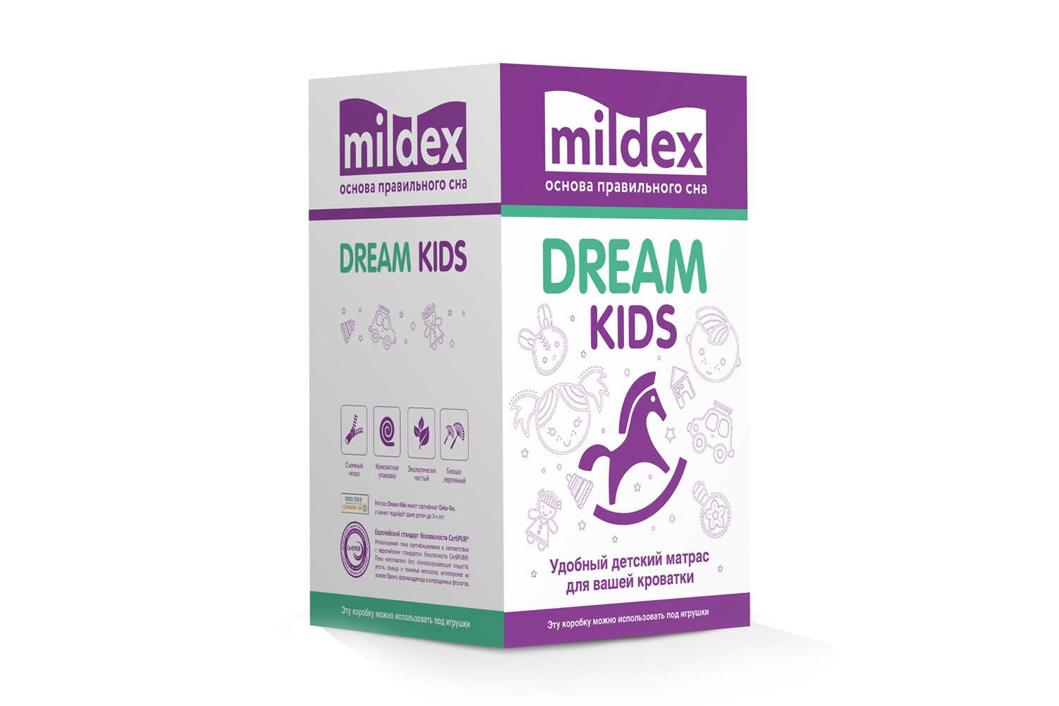 фото Матрас беспружинный mildex dream kids