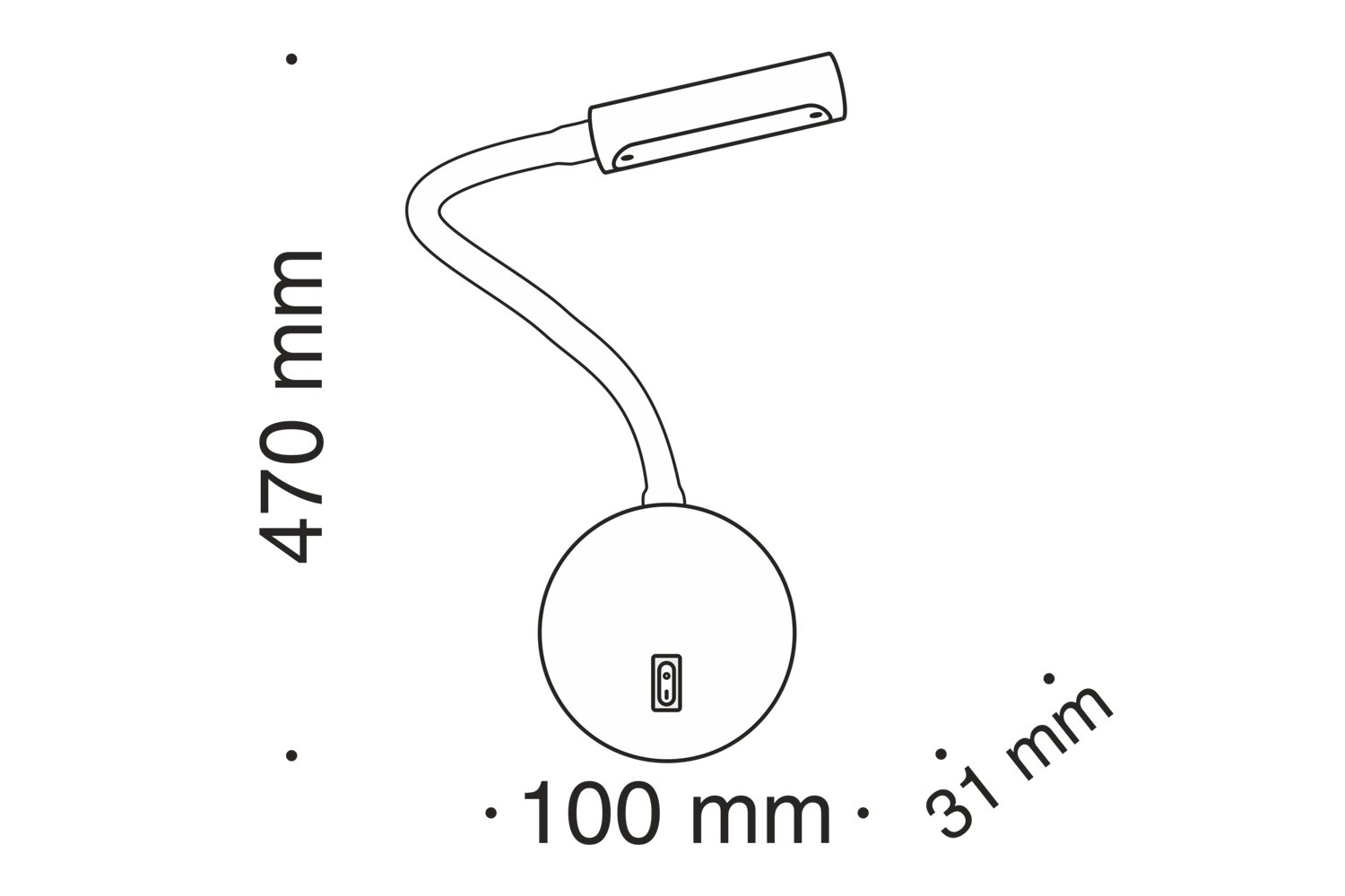 фото Бра led ceiling wall stem maytoni